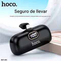 HOCO - A5C Mini Pocket Power Bank 5000mah Tipo C Panatalla Led