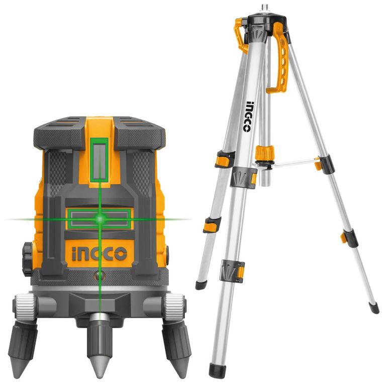 Combo Nivel Láser INGCO HLL305205 + Trípode 1200MM HLLT01152
