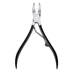 GENERICO - Cortadora de cutículas con empujador de cutículas NEGRO X 2 UND