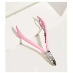 GENERICO - Cortadora de cutículas con empujador de cutículas ROSADO X 2 UND