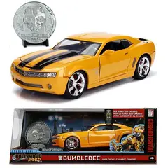 JADA TOYS - Auto Escala de Metal 1-24 Transformers 1:24 Bumblebee 2006 Chevy Camaro
