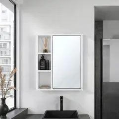 PELIKANO - Repisa De Baño Select Melamina Blanco 60x50cm