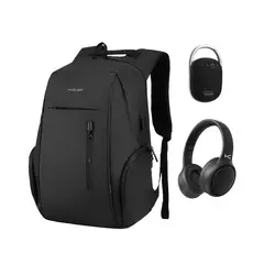 KUZLER - Pack Premium 3en1 Mochila Laptop + Audífonos + Parlante