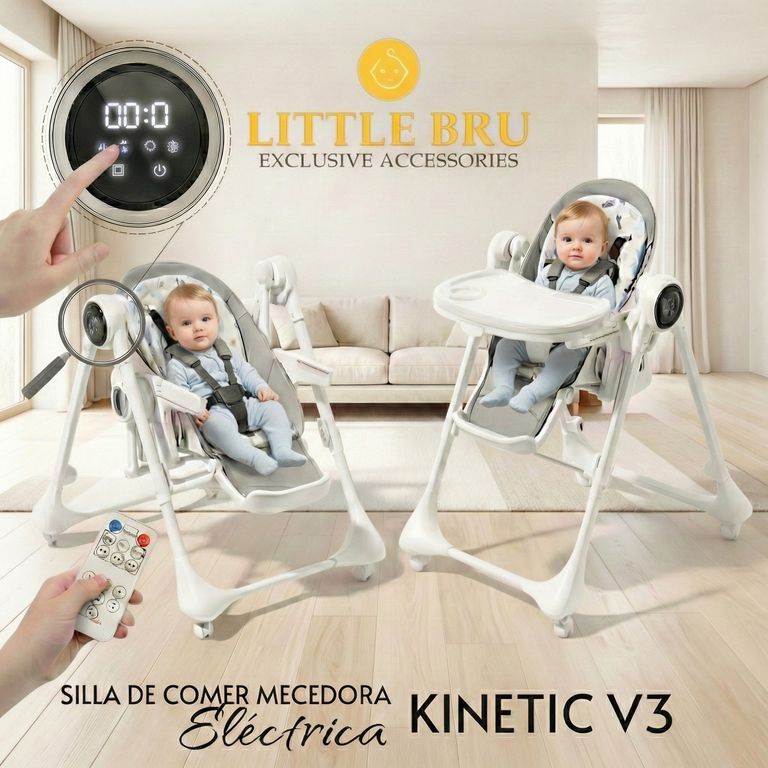 Silla de Comer y Columpio Eléctrico 4 en 1 Kinetic V3