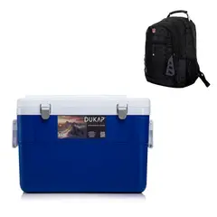DUKAP - Cooler 45 Litros Azul - Icepack GRATIS + Mochila Portalaptop