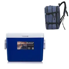 DUKAP - Cooler 27 Litros Azul - Icepack GRATIS + Mochila Viajera