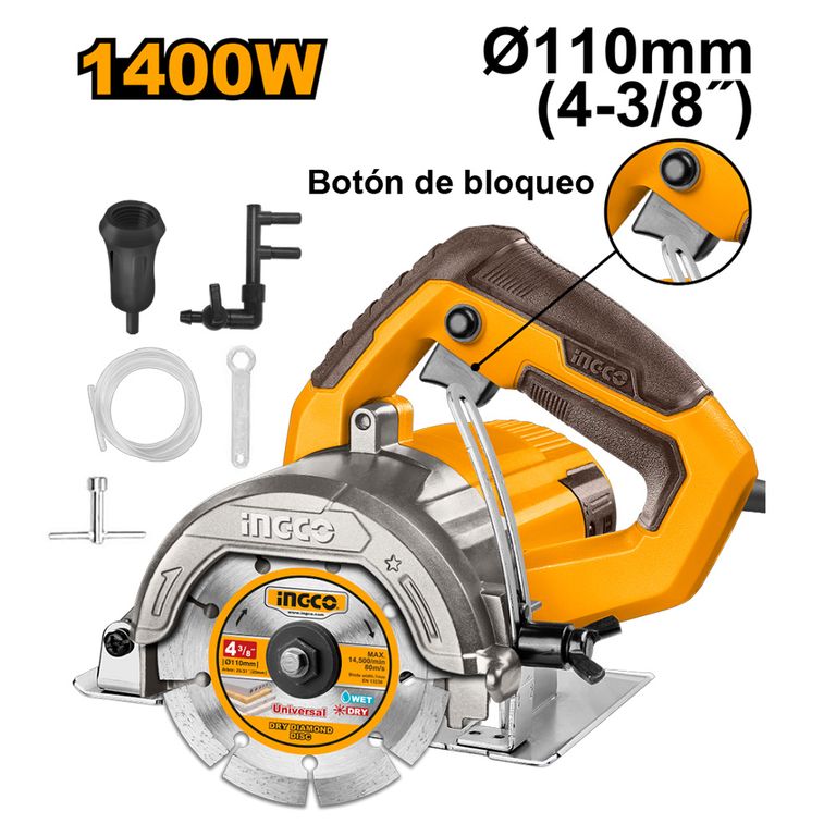 CORTADOR DE MÁRMOL 1400W 110MM 4-38″ MC140068