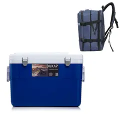 DUKAP - Cooler 45 Litros Azul - Icepack GRATIS + Mochila Viajera