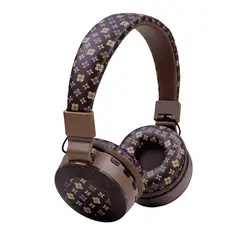 GENERICO - Audífonos Inalámbrico AKZ 605 Estilo Retro Vincha Plegable Marrón