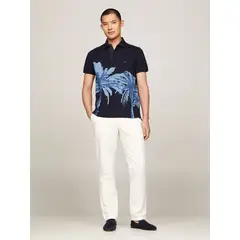 TOMMY HILFIGER - POLO M/C PALM PLACEMENT PRINT REG POLO