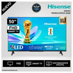 HISENSE - Televisor 50 Qled Smart FHD 50Q4SV