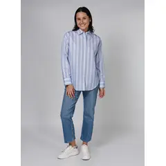 CALVIN KLEIN - BLUSA POPLIN RELAXED SHIRT MULTI STR