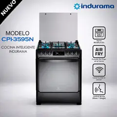 INDURAMA - CPI-3595N - Cocina 5 Quemadores Smart Black Steel