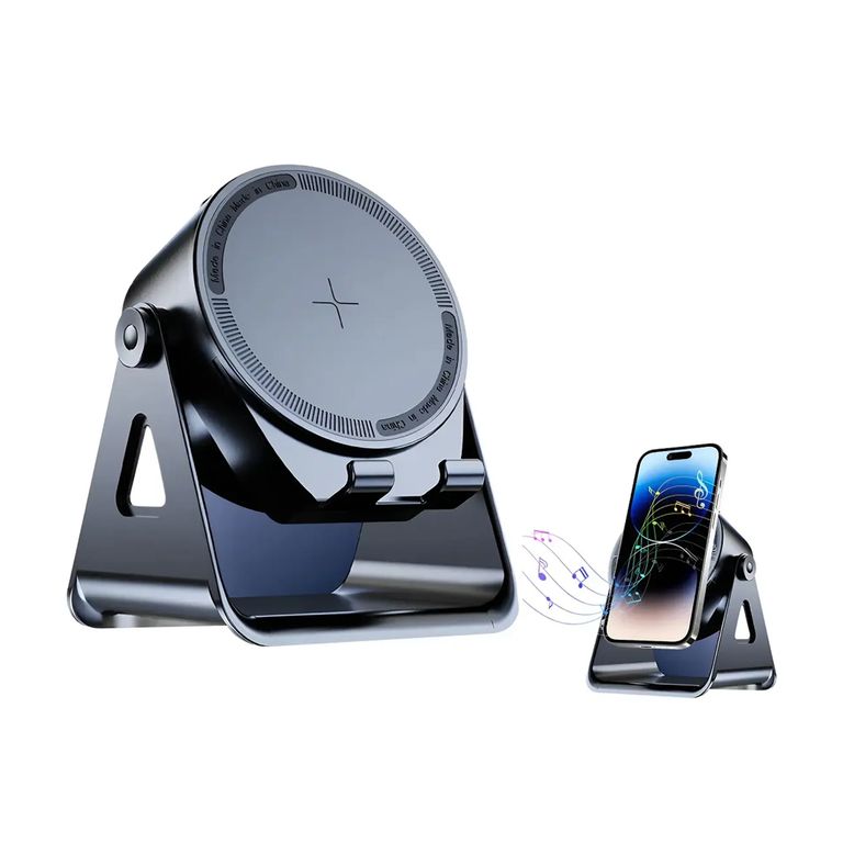 Altavoz con Inducción de Audio y Amplifica el Sonido con Soporte de Celular Bluetooth 5.3