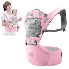 GENERICO - Canguro Porta Bebé Ergonómico 4 en 1 Rosado