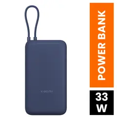 XIAOMI - Cargador Portátil Carga Rapida 33W Capacidad 20000mAh Cable USB-C Para Galaxy S26 Tab Ultra Buds 3