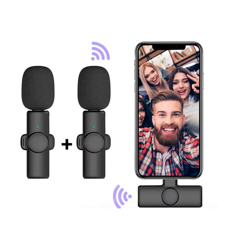 Micrófono Solapero Inalámbrico Dual K11