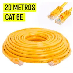 GENERICO - Cable de Red ethernet 20 metros Cat 6e Internet Lan UTP 20m