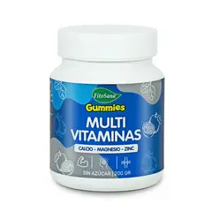 FITOSANA - GUMMIES MULTIVITAMINAS - GOMITAS FUNCIONALES CA-MG-ZN, VIT. B C D E, SABOR NARANJA 200G