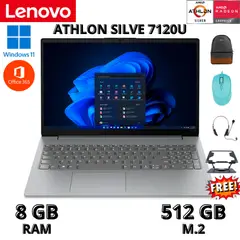LENOVO - LAPTOP V15 G4 AMN, ATHLON SILVER 7120U, 8GB RAM SSD 256GB, 15.6 FHD,