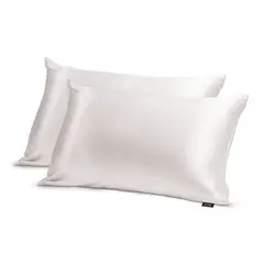 AZTRA - Set x2 Fundas de Satín - Blanco