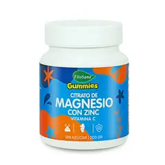 FITOSANA - GUMMIES MAGNESIO - GOMITAS FUNCIONALES CON CITRATO DE MG, ZN Y VIT. C, SABOR NARANJA 200G