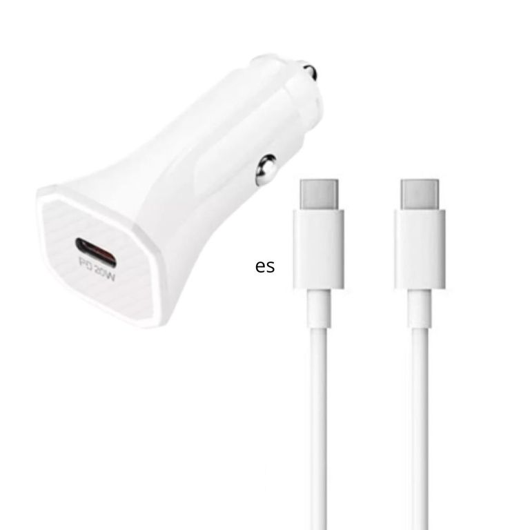 Cargador samsung para auto 20w con cable c