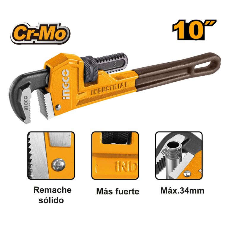 LLAVE STILSON INGCO 10 250MM HPW0810
