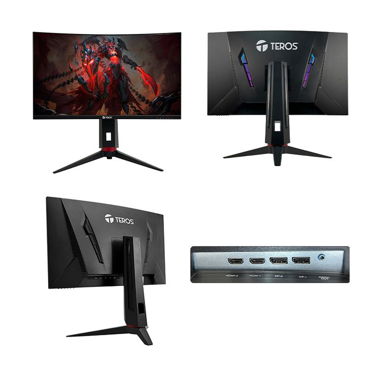 Monitor curvo gaming TE-2767G 27" QHD VA 180Hz 1ms HDMI DP AUDIO OUT negro