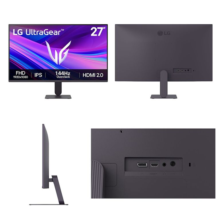 Monitor 27G411A-B, 27/FHD/IPS/144Hz/HDMI/DP/USB/Headphones-out (3-polos, Solo Sonido)