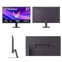 LG - Monitor 27G411A-B, 27/FHD/IPS/144Hz/HDMI/DP/USB/Headphones-out (3-polos, Solo Sonido)