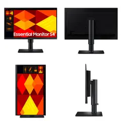 SAMSUNG - Monitor plano Essential Monitor S4, 22" FHD IPS, 100Hz, HDMI, DP