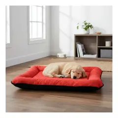 PET MOOD - Colchoneta Cama Para Mascotas Verano T-m Color Rojo