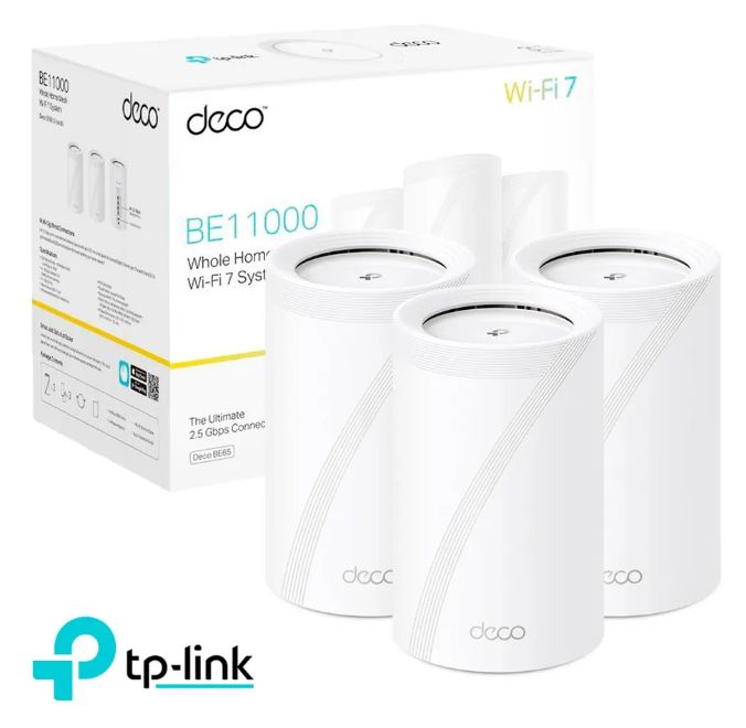 Deco BE65 3 Pack Mesh Sistema Wi-Fi 7 BE11000