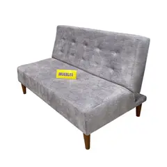 TEMEL - Sofá Cama Modelo Futón 1.80 m color Gris Claro -