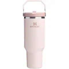 STANLEY - TOMATODO ICEFLOW 2.0 FLIP STRAW TUMBLER WITH HANDLE 40 OZ / 1180 ML- ROSE QUARTZ