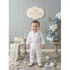 GENERICO - TRAJE TERNO DE NIÑO BEE PARA BAUTIZO