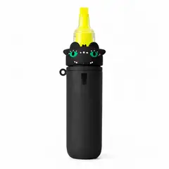 GENERICO - Porta Lapicero Silicona 3D Personaje Organizador Escolar Creativo