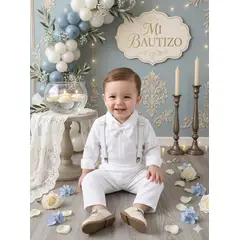 GENERICO - TRAJE TERNO DE NIÑO BEBE PARA BAUTIZOS