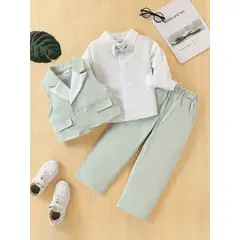 GENERICO - TRAJE TERNO DE NIÑO BEBE PARA FIESTA DE CUMPLEAÑOS