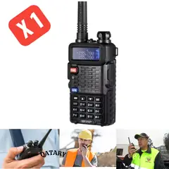 OEM - 1 Radio UV-5R Largo Alcance Banda Dual - Comunicación Profesional con Manos Libres