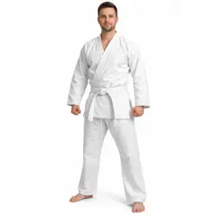 NACIONAL - Jiu Jitsu Gi Conjunto Pantalón y Chaqueta de Lona Extra Pesada - Blanco - no incluye cinturón