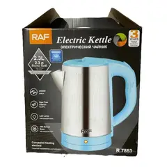 RAFF - Hervidor Eléctrico De Acero Inoxidable 2,3 L 2000 W CELESTE