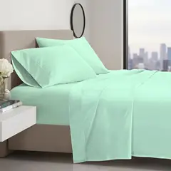 GENERICO - JUEGO DE SABANAS ALGODON PERU PIMA PLUS SIZE - N1