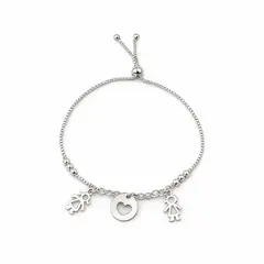 JOYERIA D'PILMER - PULSERA DE PLATA FAMILY