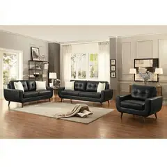 ALTO HOGAR - Juego de Sala 3 2 1 Karime Tapiz Cuero - Pranna