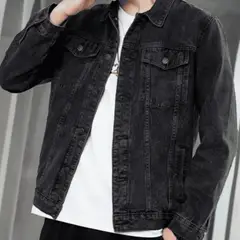 ELEMENT SPECIAL EDITION - Casaca Jean Gris Rígida Hombre Denim Premium Urbano