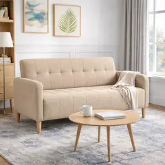 ARTSOFA - Sofá Dos Cuerpos Aurora Beige Antifluido + Obsequio