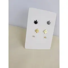 GENERICO - TRIPACK DE ARETES MIXTOS