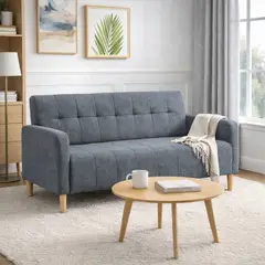 ARTSOFA - Sofá Dos Cuerpos Aurora Gris Antifluido + Obsequio